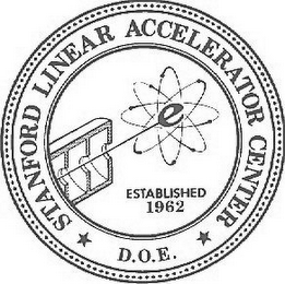 STANFORD LINEAR ACCELERATOR CENTER D.O.E. E ESTABLISHED 1962 logo