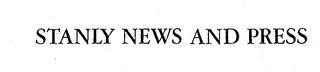 STANLY NEWS AND PRESS logo