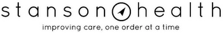 STANSON HEALTH IMPROVING CARE, ONE ORDER AT A TIME logo