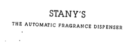 STANY'S THE AUTOMATIC FRAGRANCE DISPENSER logo