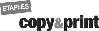 STAPLES COPY & PRINT logo