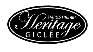 STAPLES FINE ART HERITAGE G I C L É E logo