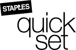STAPLES QUICK SET logo