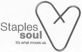 STAPLES SOUL IT'S WHAT MOVES US. logo