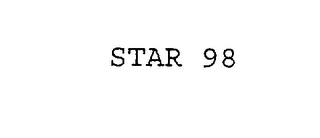 STAR 98 --OR -- *98 logo