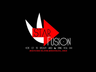 STAR FUSION HOME OF THE SPECIALTY WIGS & SPRING ROLL BAR 2013 N 63RD ST. PHILADELPHIA PA. 19151 logo