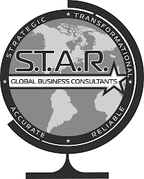 S.T.A.R. GLOBAL BUSINESS CONSULTANTS STRATEGIC TRANSFORMATIONAL ACCURATE RELIABLE logo