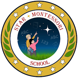 STAR MONTESSORI SCHOOL 1+1 ABC 123 MOTHER GOOSE logo