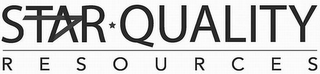 STAR QUALITY R E S O U R C E S logo