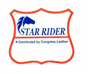 STAR RIDER DISTRIBUTED BY CONGRESS LEATHER logo