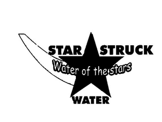 STAR STRUCK WATER WATER OF THE STARS logo