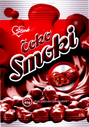 STARK COKO SMOKI FLIPS PRELIVEN COKOLADOM NETO 40G logo