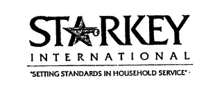 STARKEY INTERNATIONAL "SETTING STANDARDS IN HOUSEHOLD SERVICE" logo