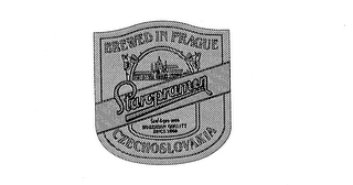 STAROPRAMEN BREWED IN PRAGUE CZECHOSLOVAKIA BOHEMIAN QUALITY SINCE 1869 logo