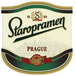STAROPRAMEN PRAGUE 1869 SAP PRIDE OF PRAGUE logo