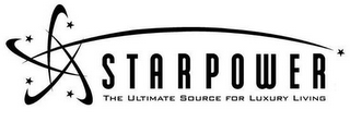 STARPOWER THE ULTIMATE SOURCE FOR LUXURY LIVING logo