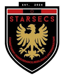 STARSECS EST. 2024 COMMITMENT. PERSEVERANCE. RESILIENCE. DETERMINATION logo