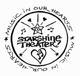 STARSHINE THEATER! MUSIC IN OUR HEARTS logo