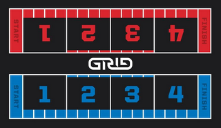START - 1, 2, 3, 4 - FINISH,START - 1, 2, 3, 4 - FINISH, GRID logo