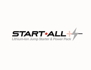 START ALL LITHIUM ION JUMP STARTER & POWER PACK logo