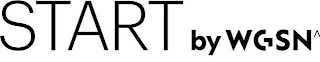 START BY WGSN^ logo