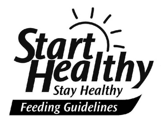 START HEALTHY STAY HEALTHY FEEDING GUIDELINES logo