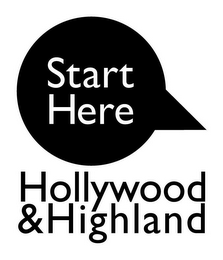 START HERE HOLLYWOOD & HIGHLAND logo