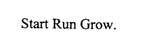 START RUN GROW. logo