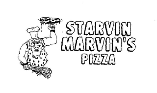 STARVIN MARVIN'S PIZZA logo