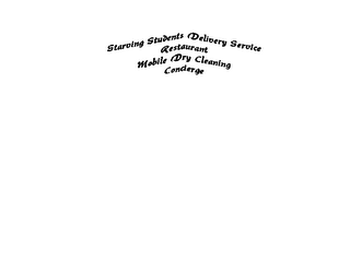 STARVING STUDENTS DELIVERY SERVICE RESTUARANT MOBILE DRY CLEANING CONCIERGE logo