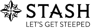 STASH LET'S GET STEEPED logo