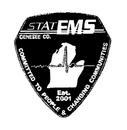STAT EMS GENESEE CO. COMMITTED TO PEOPLE & CHANGING COMMUNITIES EST.  2001 logo