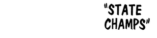 "STATE CHAMPS." logo