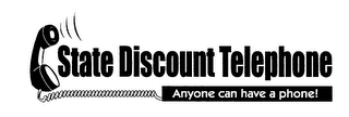 STATE DISCOUNT TELEPHONE ANYONE CAN HAVE A PHONE! logo