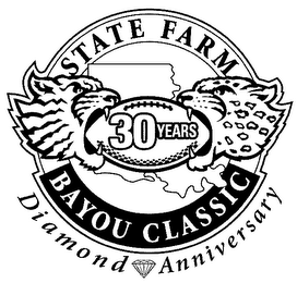 STATE FARM BAYOU CLASSIC 30 YEARS DIAMOND ANNIVERSARY logo