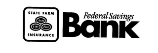 STATE FARM FEDERAL SAVINGS BANK INSURANCE AUTO LIFE FIRE logo