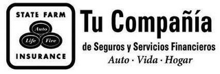 STATE FARM INSURANCE AUTO LIFE FIRE TU COMPAÑÍA DE SEGUROS Y SERVICIOS FINANCIEROS AUTO · VIDA · HOGAR logo