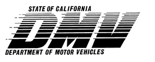 STATE OF CALIFORNIA DMV DEPARTMENT OF MOTOR VEHICLES logo