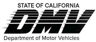 STATE OF CALIFORNIA DMV DEPARTMENT OF MOTOR VEHICLES logo