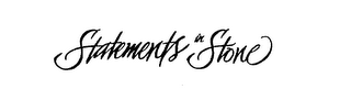 STATEMENTS IN STONE logo