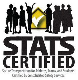 STATS CERTIFIED SECURE TRANSPORTATION FOR ATHLETES, TEAMS, AND STUDENTS CERTIFIED BY CONSOLIDATED SAFETY SERVICES logo