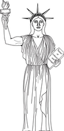 STATUE OF LIBERTY AND STRENGTH logo