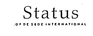 STATUS OF DE SEDE INTERNATIONAL logo