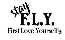 STAY F.L.Y. FIRST LOVE YOURSELF logo