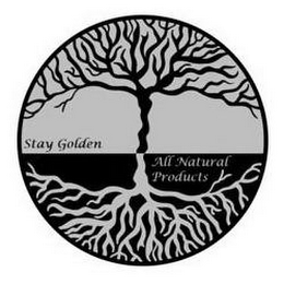 STAY GOLDEN ALL NATURAL PRODUCTS logo