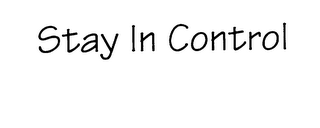 STAY IN CONTROL logo