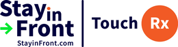 STAY IN FRONT STAYINFRONT.COM TOUCH RX logo