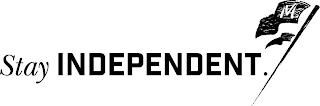 STAY INDEPENDENT. M logo