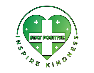 STAY POSITIVE INSPIRE KINDNESS + logo