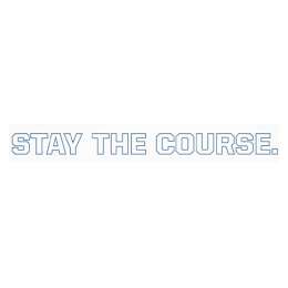 STAY THE COURSE. logo